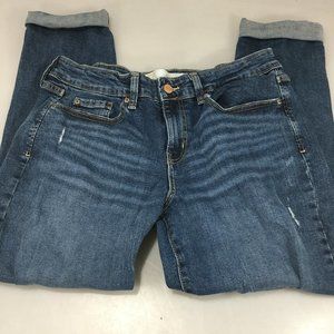 Levi's Gold Signature Womens 29 Boyfriend Distressed Blue Jeans Denim 32 x 24"